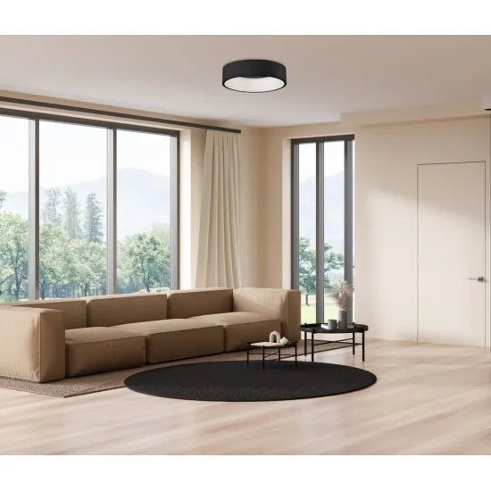 Italux Chiara  fekete LED mennyezeti lámpa (IT-3945-842RC-BK-3) LED 1 izzós IP20