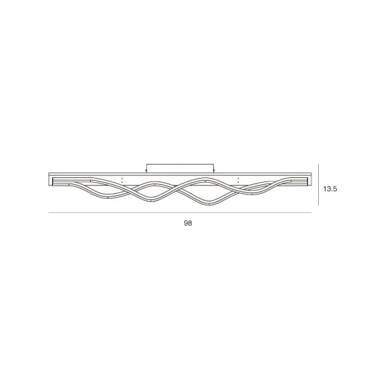Italux Conato  fekete-natúr LED mennyezeti lámpa (IT-PLF-23848-30W-BK-GD) LED 1 izzós IP20