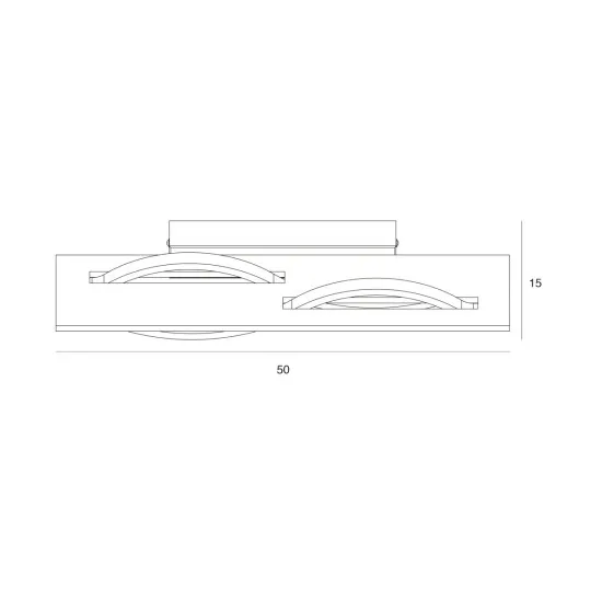 Italux Conato  fekete-natúr LED fali lámpa (IT-WL-23848-30W-BK-GD) LED 1 izzós IP20