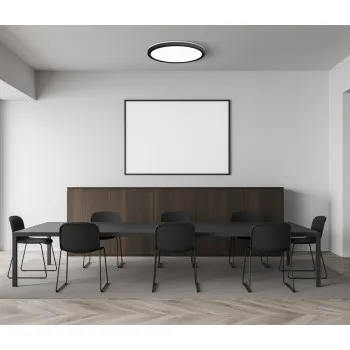 Italux Corte  fekete LED mennyezeti lámpa (IT-PLF-63452-400R-36W-BL) LED 1 izzós IP20