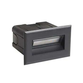Italux Erba fekete kültéri LED lépcsővilágító lámpa (IT-ONFL-0332-3K) LED 1 izzós IP65