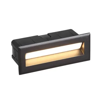 Italux Erba fekete kültéri LED lépcsővilágító lámpa (IT-ONFL-0352-4K) LED 1 izzós IP65