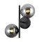 Italux Erimida  fekete falikar (IT-WL-2244-2-BL) G9 2 izzós IP20