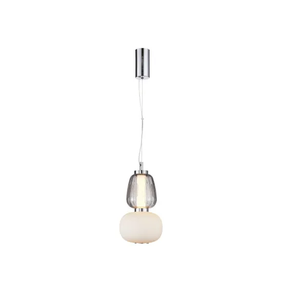 Italux Eris  krómszínű LED függesztett lámpa (IT-PND-98374-18W-CH) LED 1 izzós IP20