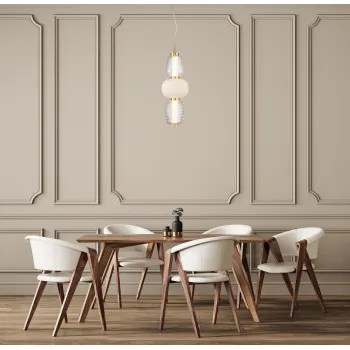 Italux Eris  arany LED függesztett lámpa (IT-PND-98374-28W-GD) LED 1 izzós IP20