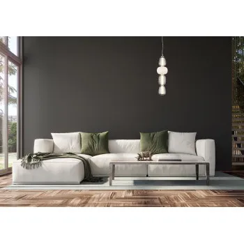 Italux Eris  krómszínű LED függesztett lámpa (IT-PND-98374-32W-CH) LED 1 izzós IP20