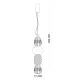 Italux Eris  arany LED függesztett lámpa (IT-PND-98374-32W-GD) LED 1 izzós IP20