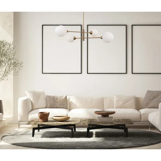 Italux Evora  sárgaréz függesztett lámpa (IT-PND-55342-4-HB) G9 4 izzós IP20