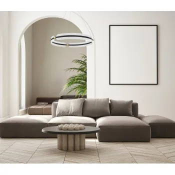Italux Faris  fekete-arany LED függesztett lámpa (IT-PND-62738-53W-3K-BK-GD) LED 1 izzós IP20