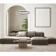 Italux Faris  fekete-arany LED függesztett lámpa (IT-PND-62738-53W-3K-BK-GD) LED 1 izzós IP20