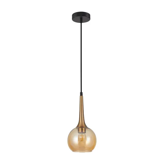 Italux Favera  bronz függesztett lámpa (IT-PND-42361-1-BRO-AMB) E27 1 izzós IP20