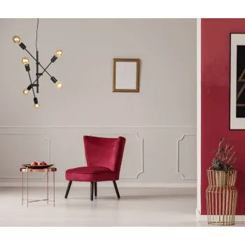 Italux Ferreia  fekete függesztett lámpa (IT-PND-5986-6-BL) E27 6 izzós IP20