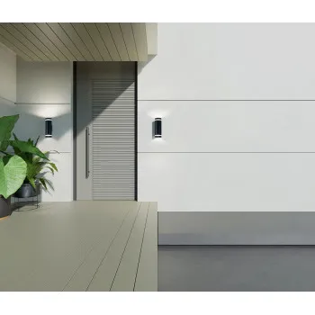 Italux Fondo fekete LED kültéri falikar (IT-OWL-2067-2-4K) LED 1 izzós IP54
