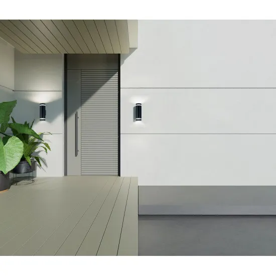 Italux Fondo fekete LED kültéri falikar (IT-OWL-2067-2-4K) LED 1 izzós IP54