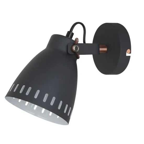 Italux Franklin  szürke falikar (IT-MB-HN5050-1-B+RC) E27 1 izzós IP20