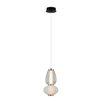 Italux Gastel  fehér-füstszínű LED függesztett lámpa (IT-PND-74937-2-BK) LED 1 izzós IP20