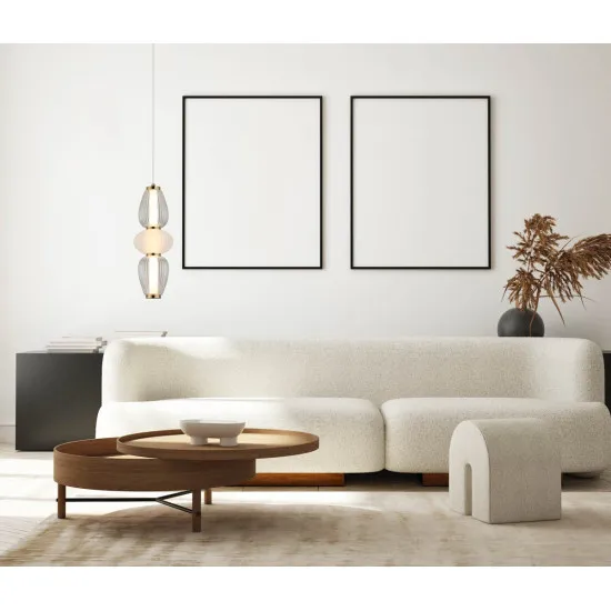 Italux Gastel  fehér-füstszínű LED függesztett lámpa (IT-PND-74937-3-BK) LED 1 izzós IP20