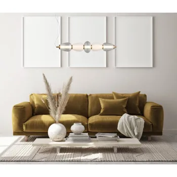 Italux Gastel  fehér-füstszínű LED függesztett lámpa (IT-PND-74937-5-BK) LED 1 izzós IP20