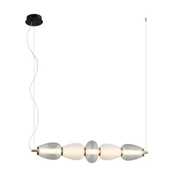 Italux Gastel  fehér-füstszínű LED függesztett lámpa (IT-PND-74937-5-BK) LED 1 izzós IP20