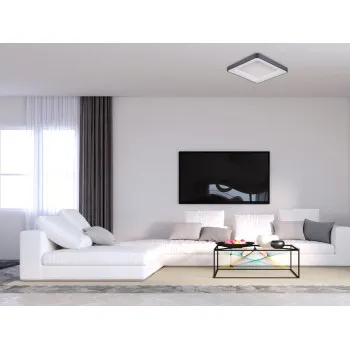 Italux Giacinto  fekete LED mennyezeti lámpa (IT-5304-850SQC-BK-3) LED 1 izzós IP20