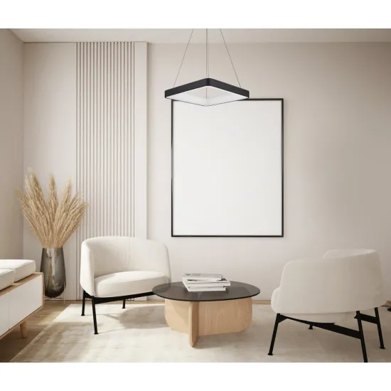 Italux Giacinto  fekete LED függesztett lámpa (IT-5304-850SQP-BK-3) LED 1 izzós IP20