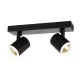 Italux Helvia  fekete LED mennyezeti spotlámpa (IT-SPL-31991-2B-BK) LED 2 izzós IP20