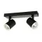 Italux Helvia  fekete LED mennyezeti spotlámpa (IT-SPL-31991-2B-BK) LED 2 izzós IP20