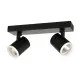Italux Helvia  fekete LED mennyezeti spotlámpa (IT-SPL-31991-2B-BK) LED 2 izzós IP20