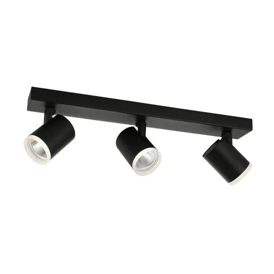 Italux Helvia  fekete LED mennyezeti spotlámpa (IT-SPL-31991-3B-BK) LED 3 izzós IP20