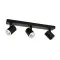 Italux Helvia  fekete LED mennyezeti spotlámpa (IT-SPL-31991-3B-BK) LED 3 izzós IP20