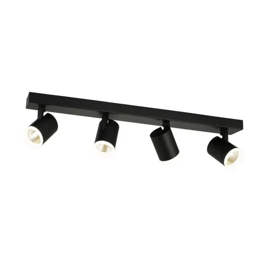 Italux Helvia  fekete LED mennyezeti spotlámpa (IT-SPL-31991-4B-BK) LED 4 izzós IP20