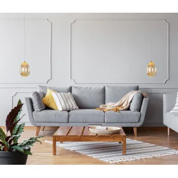 Italux Huelto  arany-pezsgő LED függesztett lámpa (IT-PND-22112132-1A-CHPN) LED 1 izzós IP20