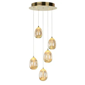 Italux Huelto  arany-pezsgő LED függesztett lámpa (IT-PND-22112132-5A-CHPN) LED 1 izzós IP20