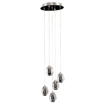 Italux Huelto  krómszínű LED függesztett lámpa (IT-PND-22112132-5A-CR) LED 1 izzós IP20