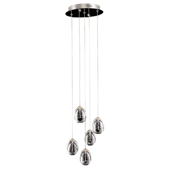 Italux Huelto  krómszínű LED függesztett lámpa (IT-PND-22112132-5A-CR) LED 1 izzós IP20
