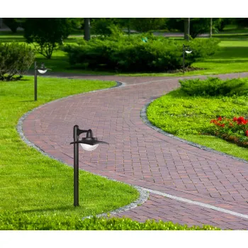 Italux Isola fekete LED kültéri állólámpa (IT-OFL-6923-4K) LED 1 izzós IP54