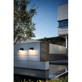 Italux Isola fekete LED kültéri falikar (IT-OWL-6950-3K) LED 1 izzós IP54