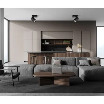 Italux Laconi  fekete mennyezeti spotlámpa (IT-SPL-2813-1B-BL) GU10 1 izzós IP20