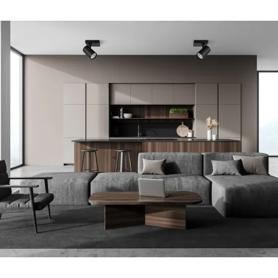 Italux Laconi  fekete mennyezeti spotlámpa (IT-SPL-2813-1B-BL) GU10 1 izzós IP20