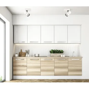 Italux Laconi  fehér-fekete mennyezeti spotlámpa (IT-SPL-2813-1B-WH) GU10 1 izzós IP20