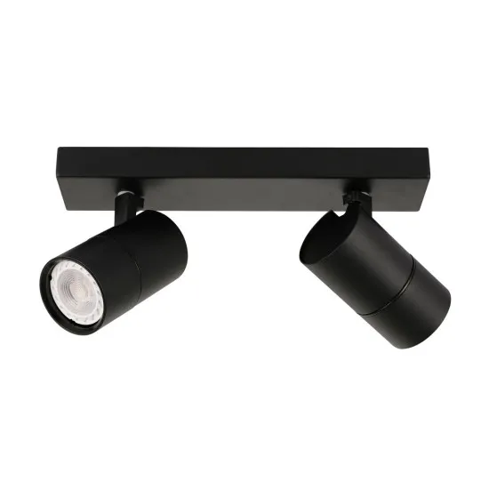 Italux Laconi  fekete mennyezeti spotlámpa (IT-SPL-2813-2B-BL) GU10 2 izzós IP20
