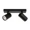 Italux Laconi  fekete mennyezeti spotlámpa (IT-SPL-2813-2B-BL) GU10 2 izzós IP20
