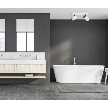 Italux Laconi  fehér-fekete mennyezeti spotlámpa (IT-SPL-2813-2B-WH) GU10 2 izzós IP20