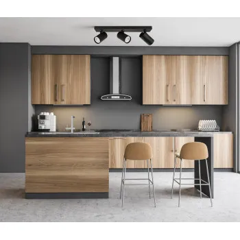 Italux Laconi  fekete mennyezeti spotlámpa (IT-SPL-2813-3B-BL) GU10 3 izzós IP20