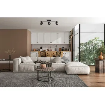 Italux Lafin  fekete mennyezeti spotlámpa (IT-SPL-45379-3-BK) GU10 3 izzós IP20