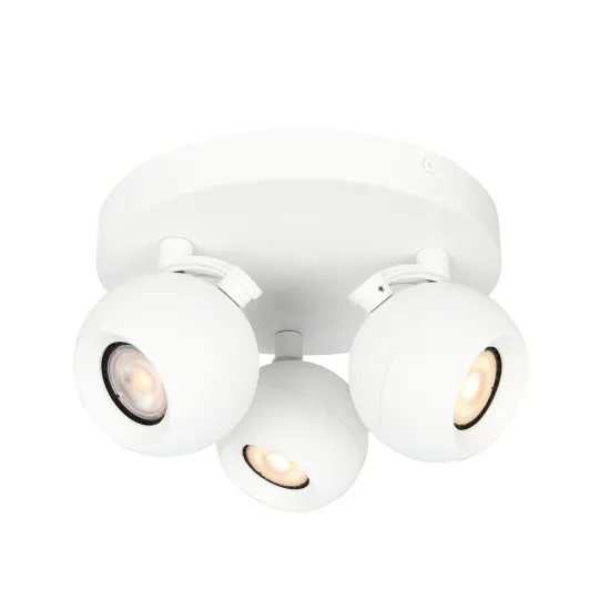 Italux Lafin  fehér mennyezeti spotlámpa (IT-SPL-45379-3R-WH) GU10 3 izzós IP20