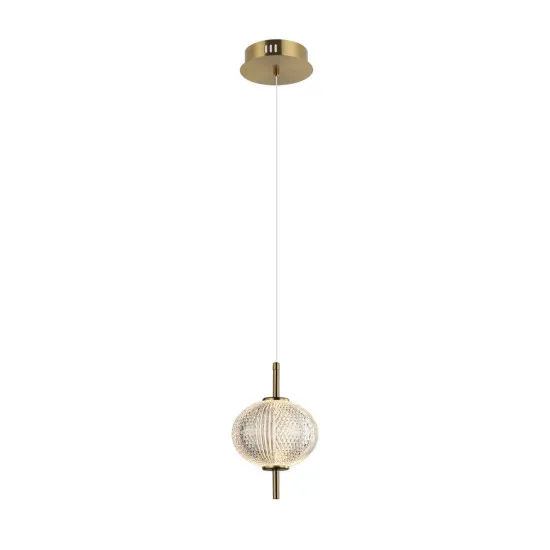 Italux Lazie  réz-átlátszó LED függesztett lámpa (IT-PND-29038-1-GD) LED 1 izzós IP20