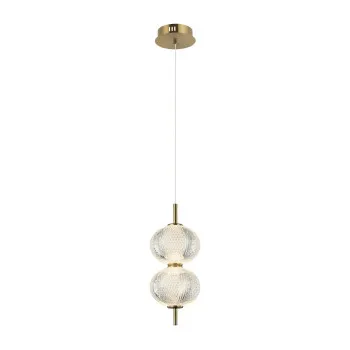 Italux Lazie  réz-átlátszó LED függesztett lámpa (IT-PND-29038-2-GD) LED 1 izzós IP20