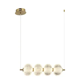 Italux Lazie  réz-átlátszó LED függesztett lámpa (IT-PND-29038-4-GD) LED 1 izzós IP20