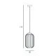 Italux Lindo  fekete függesztett lámpa (IT-PND-52636-1-BK) E27 1 izzós IP20